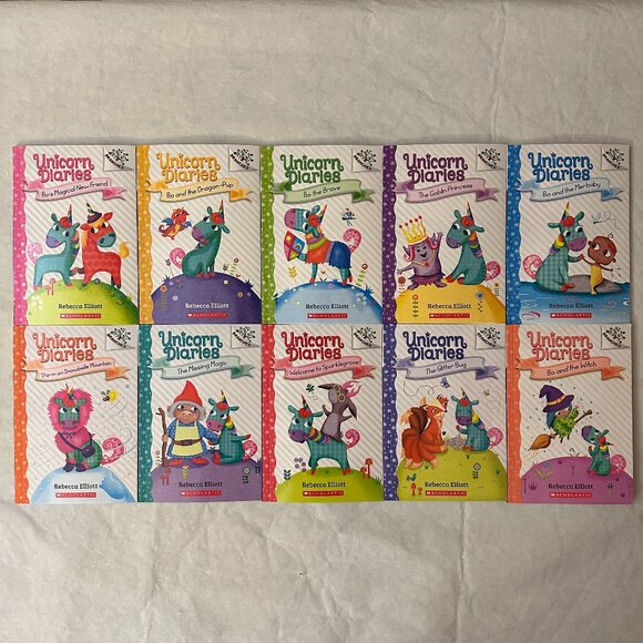 Unicorn Diaries Series Books 1 - 10 by Rebecca Elliott / Paperback - Picture 1 of 11